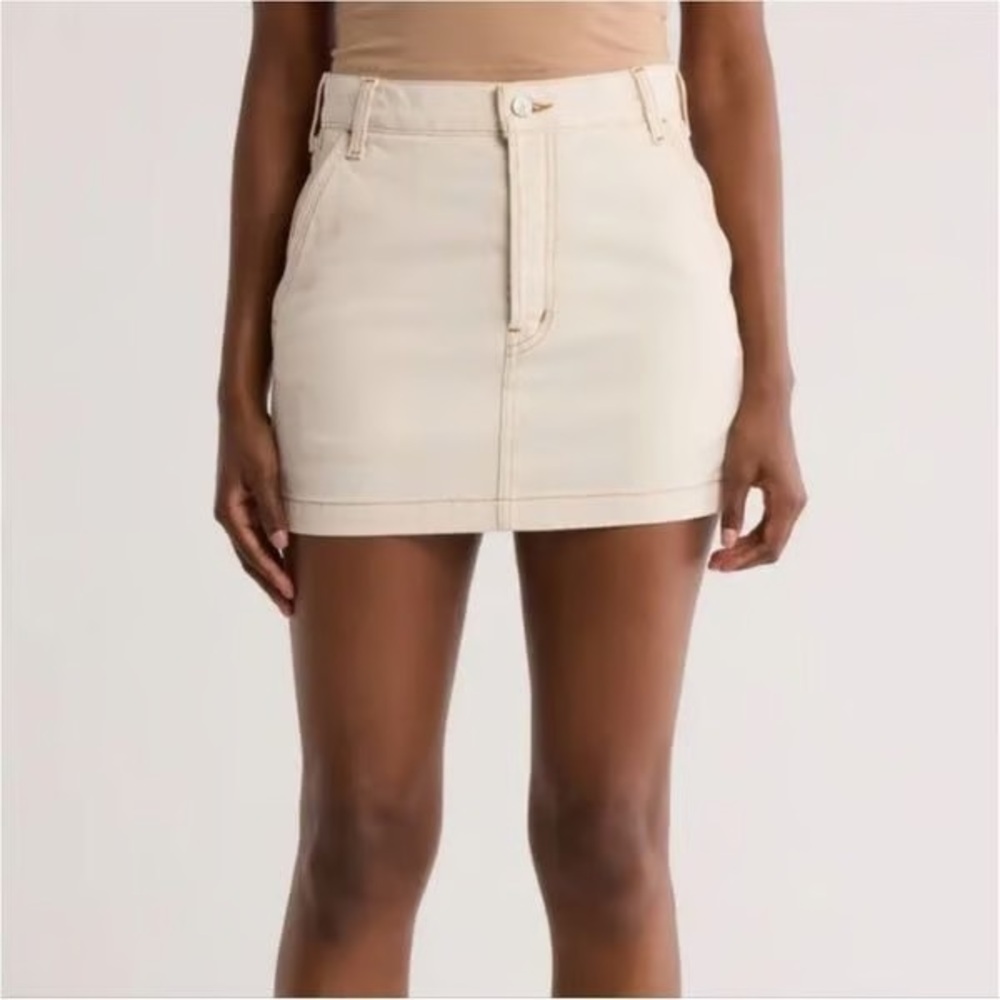 Ética Beige Sheldon Mini Skirt SZ 30 (US 10)- NWT